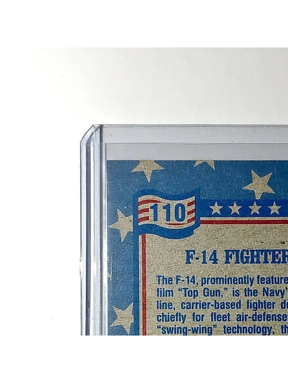 F-14 Fighter 1991 Topps Desert Storm #110 Card